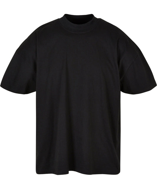 Build your Brand BY230 Men's Oversized mock neck t-shirt 100% Cotton - COOZO