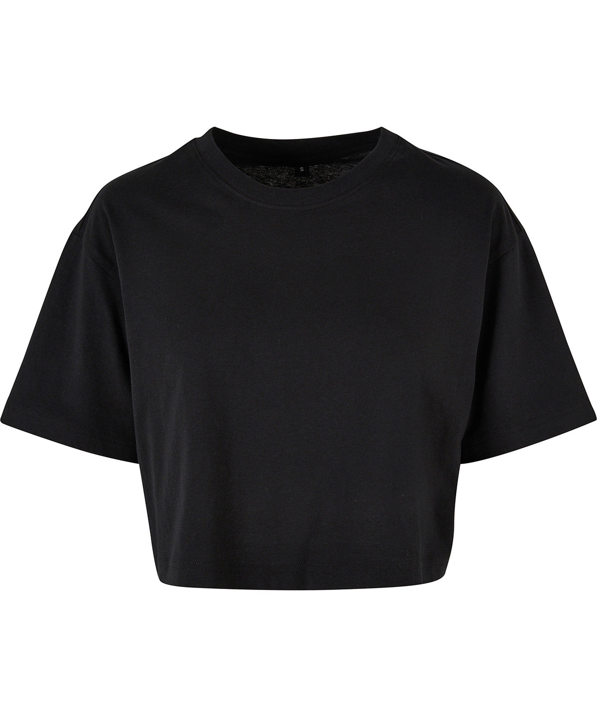 Build Your Brand BY264 100% Cotton Women’s short oversized sporty crew neck tee - COOZO