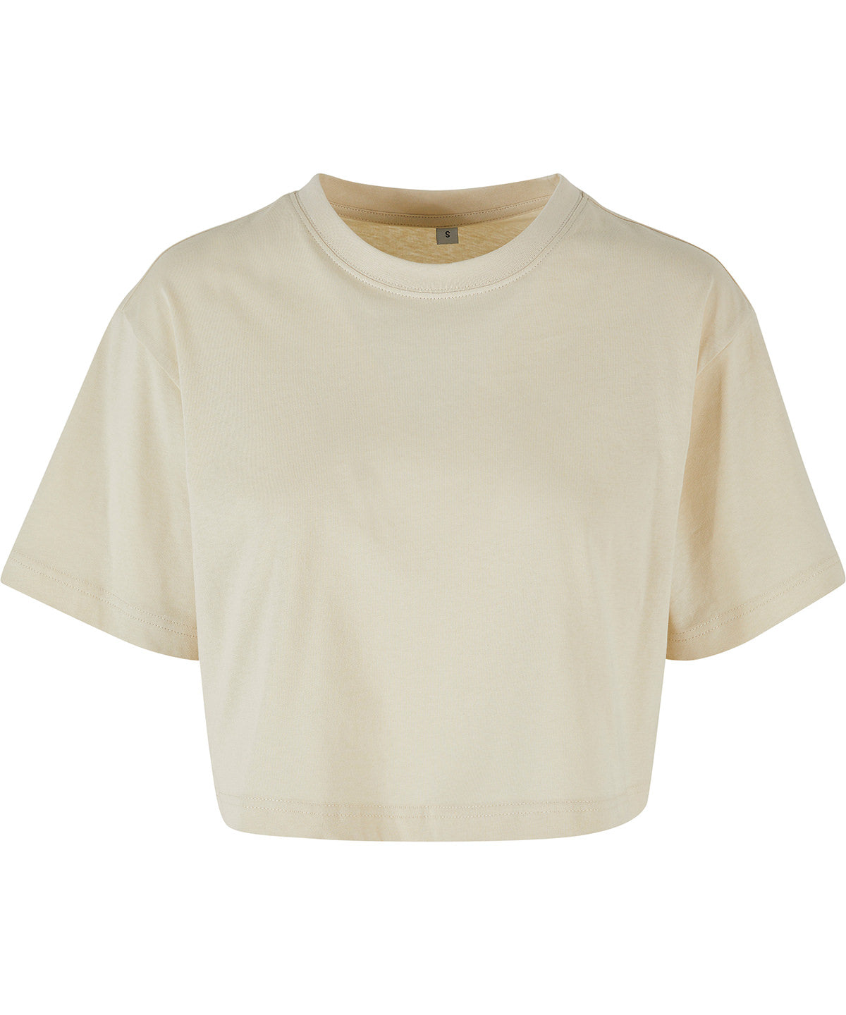 Build Your Brand BY264 100% Cotton Women’s short oversized sporty crew neck tee - COOZO