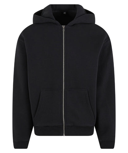 Build Your Brand BY285 Fluffy zip hoodie - COOZO