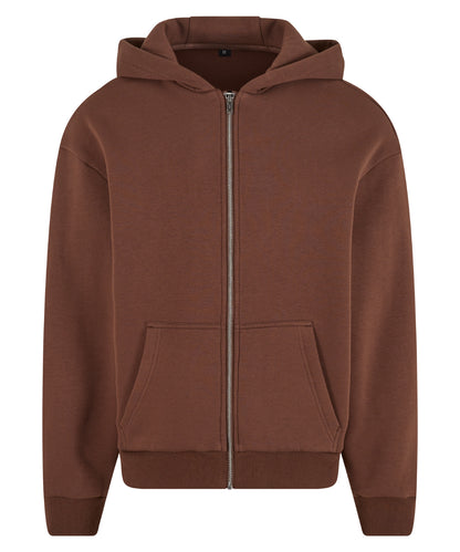 Build Your Brand BY285 Fluffy zip hoodie - COOZO