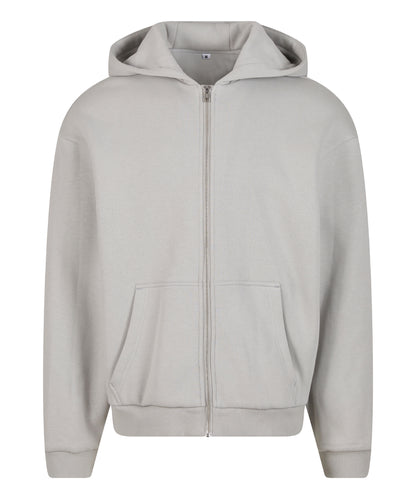 Build Your Brand BY285 Fluffy zip hoodie - COOZO