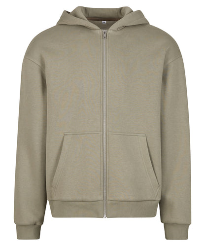 Build Your Brand BY285 Fluffy zip hoodie - COOZO