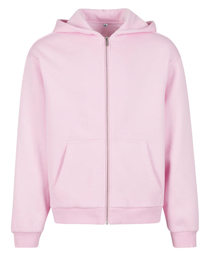 Build Your Brand BY285 Fluffy zip hoodie - COOZO