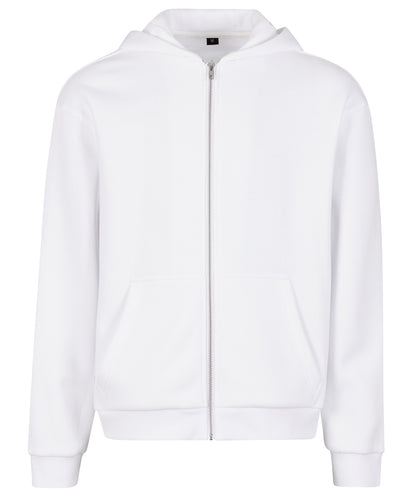 Build Your Brand BY285 Fluffy zip hoodie - COOZO