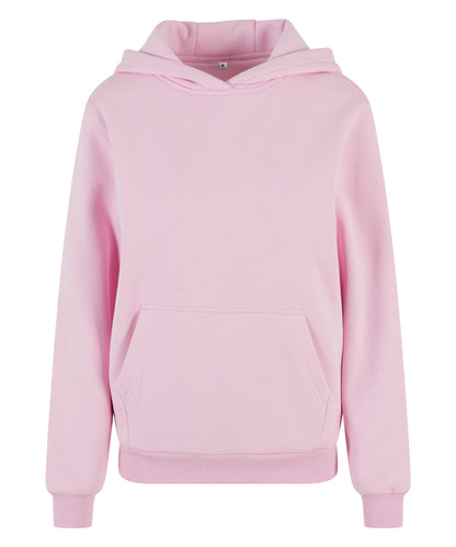 Build Your Brand BY289 Womens fluffy hoodie - COOZO