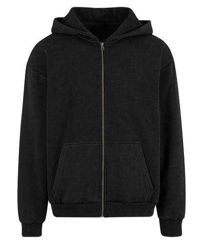 Build Your Brand BY295 Vintage heavy zip hoodie - COOZO