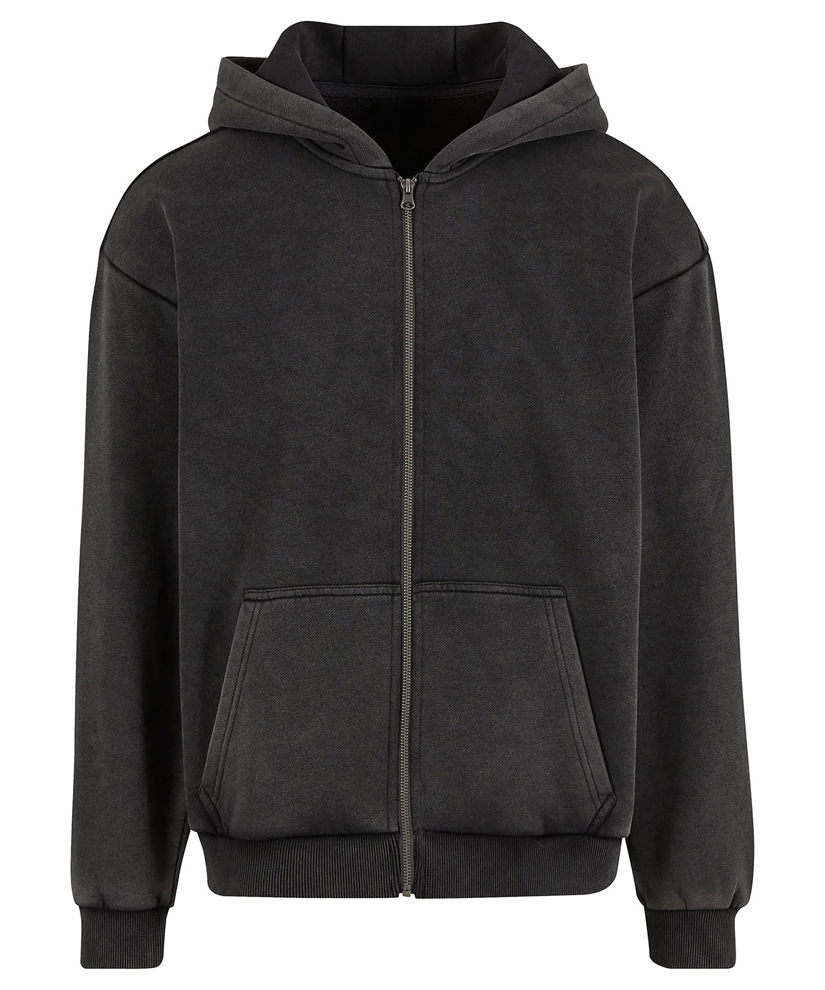 Build Your Brand BY295 Vintage heavy zip hoodie - COOZO