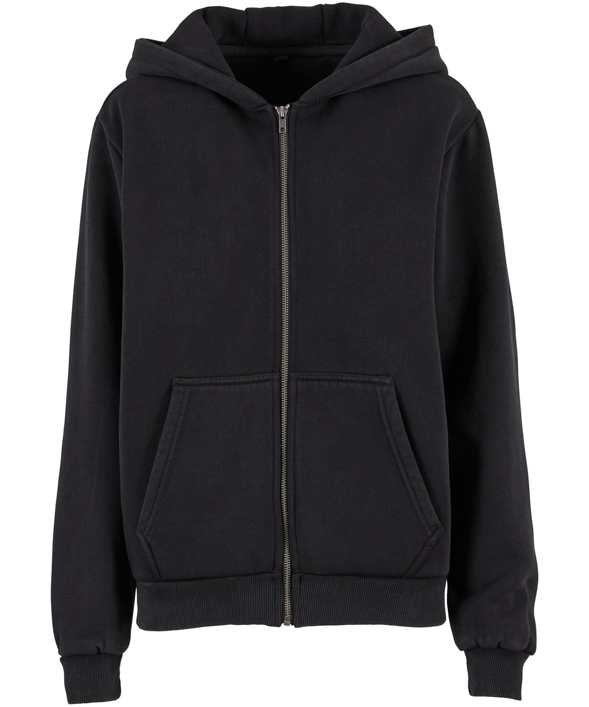 Build Your Brand BY299 Womens vintage heavy zip hoodie - COOZO