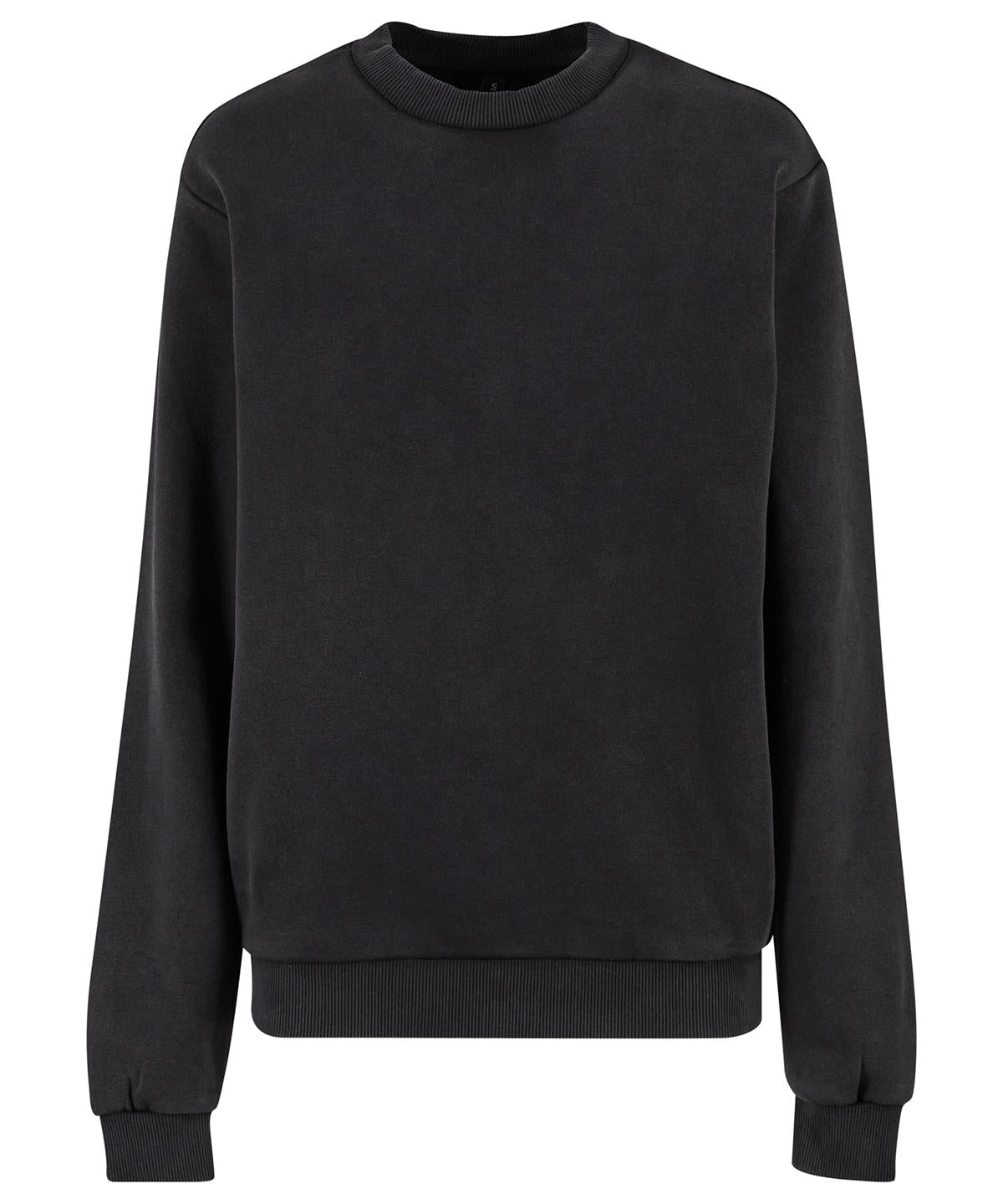 Build Your Brand BY301 Womens vintage heavy crew neck - COOZO