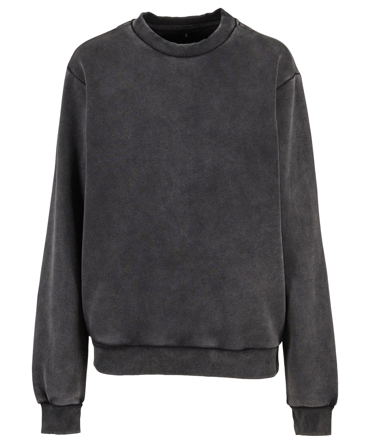 Build Your Brand BY301 Womens vintage heavy crew neck - COOZO