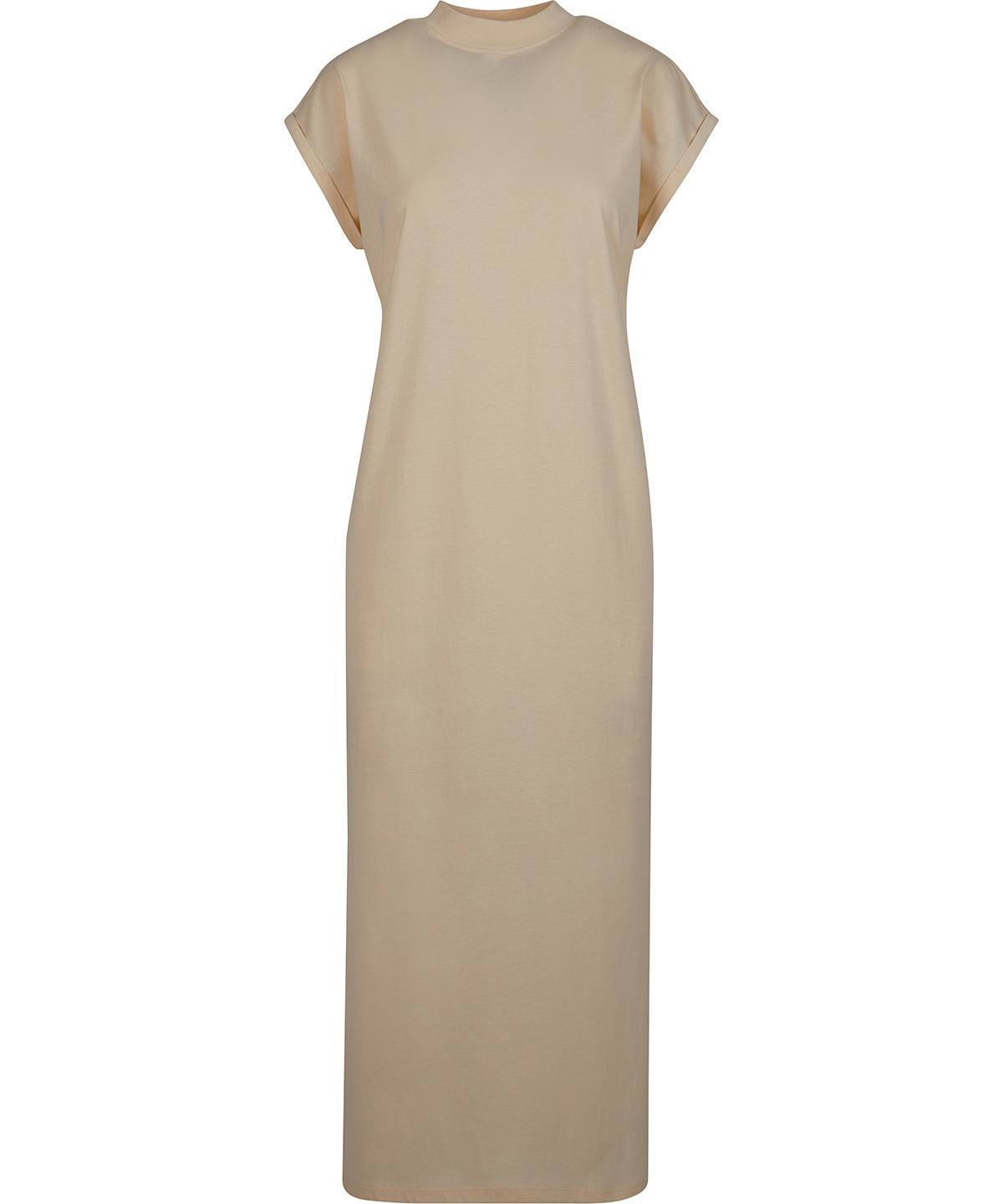 Build Your Brand BY302 Womens long extended shoulder dress - COOZO