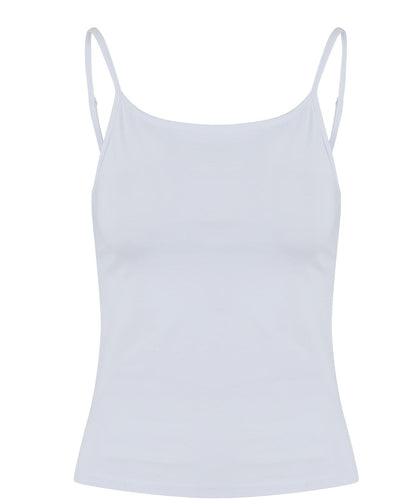 Build Your Brand BY314 Womens stretch Jersey short slim top - COOZO