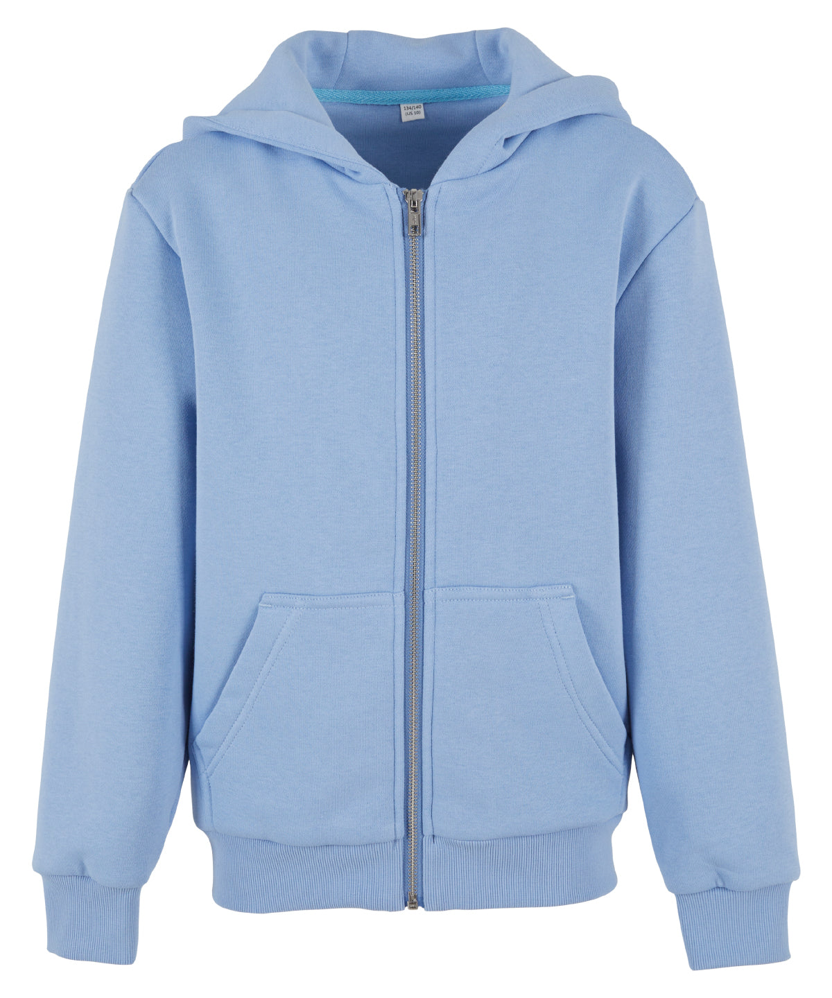 Build Your Brand BY316 Kids fluffy zip hoodie - COOZO