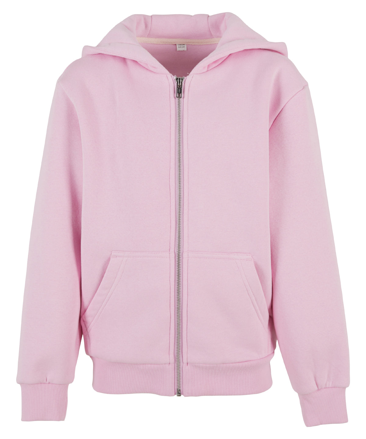 Build Your Brand BY316 Kids fluffy zip hoodie - COOZO