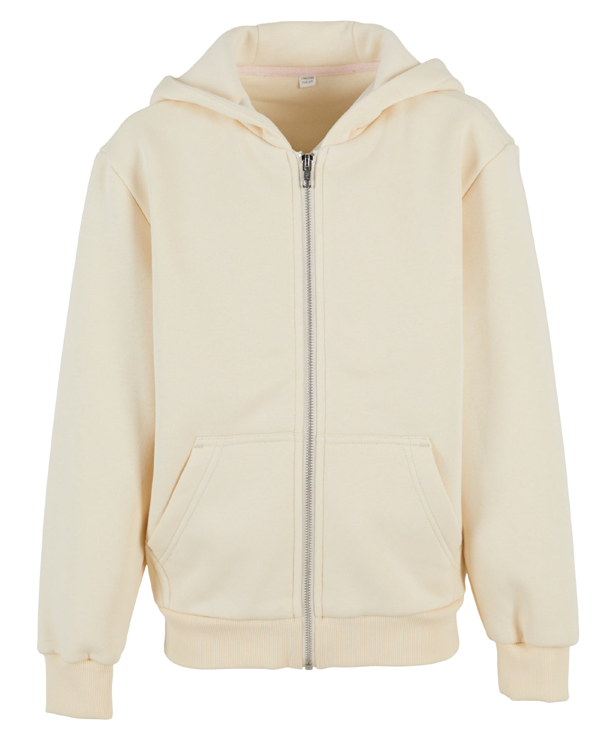 Build Your Brand BY316 Kids fluffy zip hoodie - COOZO