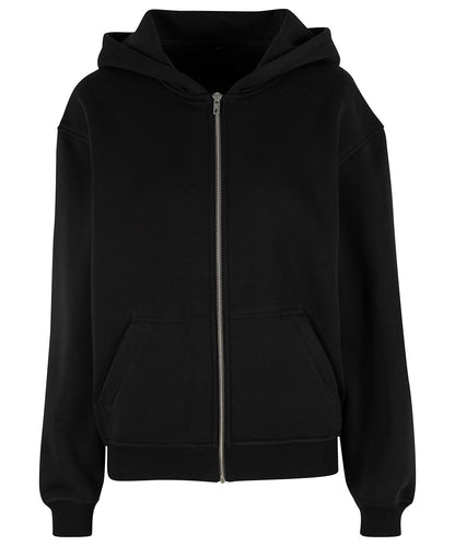 Build Your Brand BY445 Women Loose-Fit Zip Hoodie