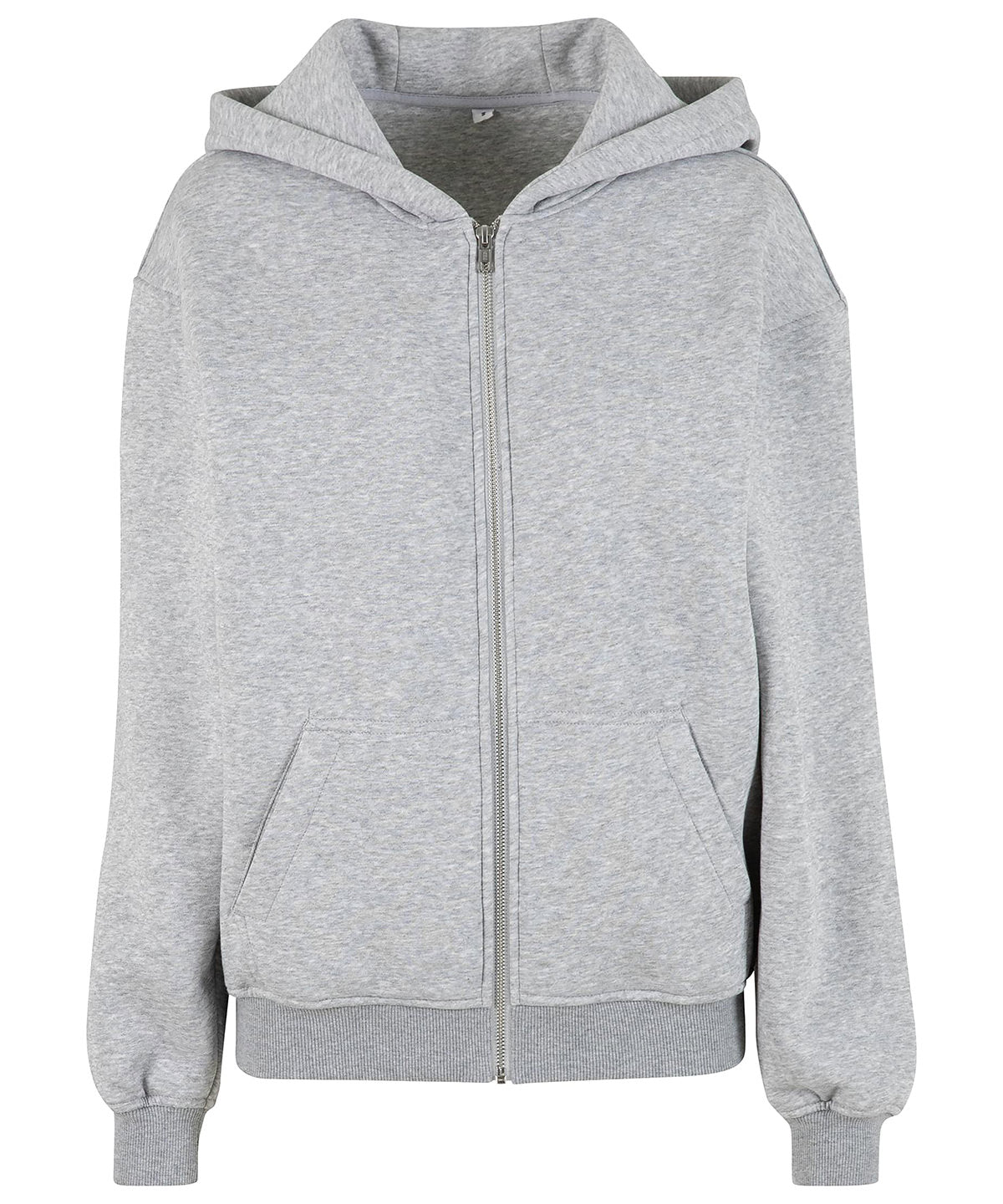 Build Your Brand BY445 Women Loose-Fit Zip Hoodie