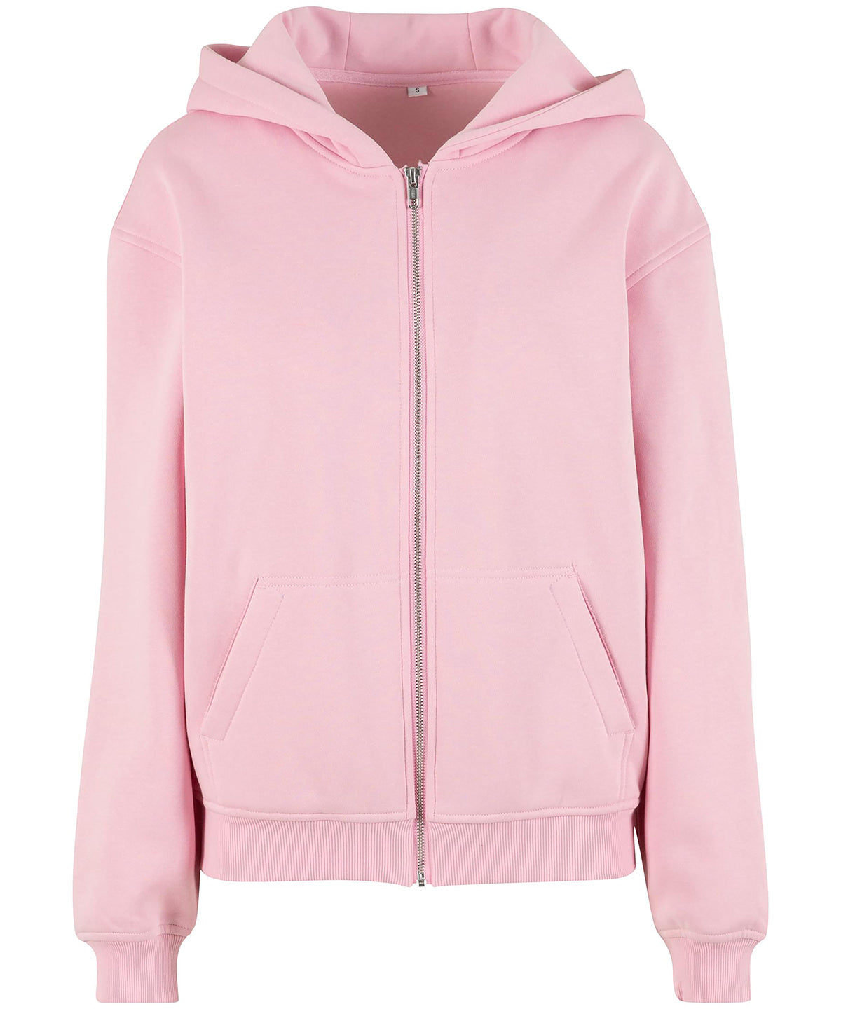 Build Your Brand BY445 Women Loose-Fit Zip Hoodie