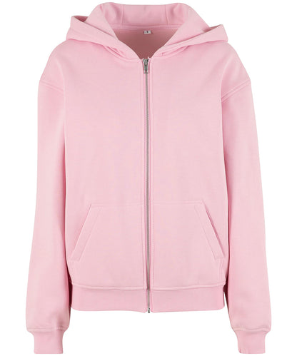 Build Your Brand BY445 Women Loose-Fit Zip Hoodie