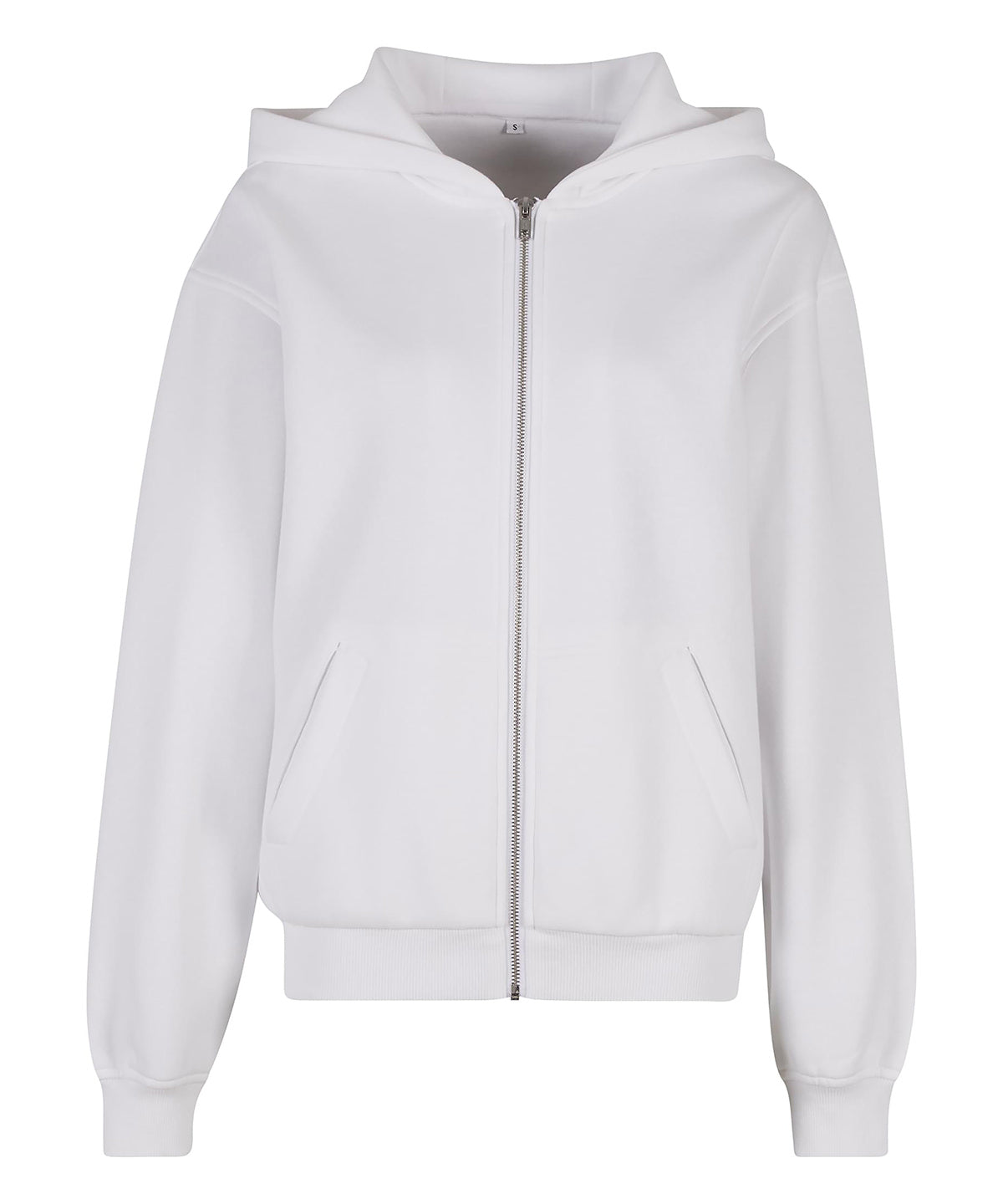 Build Your Brand BY445 Women Loose-Fit Zip Hoodie