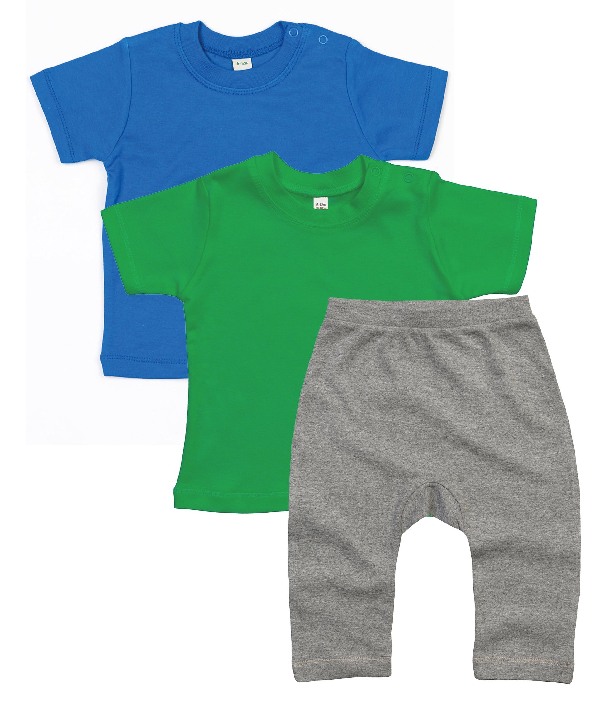 Babybugz BZ02 Baby Super soft pure cotton crew neck t-shirt 100% Cotton + BZ49 Baby Soft and stretchy fabric leggings 100% Organic cotton - COOZO