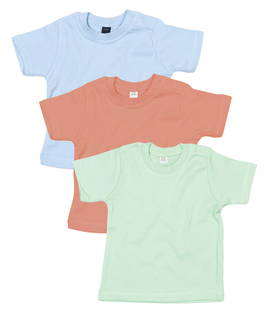 Babybugz BZ02 Baby crew neck  T-shirt 100% Cotton (Pack of 3) - COOZO