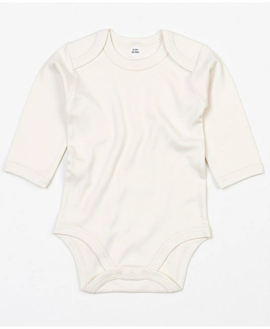 Babaybugs Baby Long Sleeve Bodysuit envelope neckline 100% Organic cotton (BZ30) - COOZO