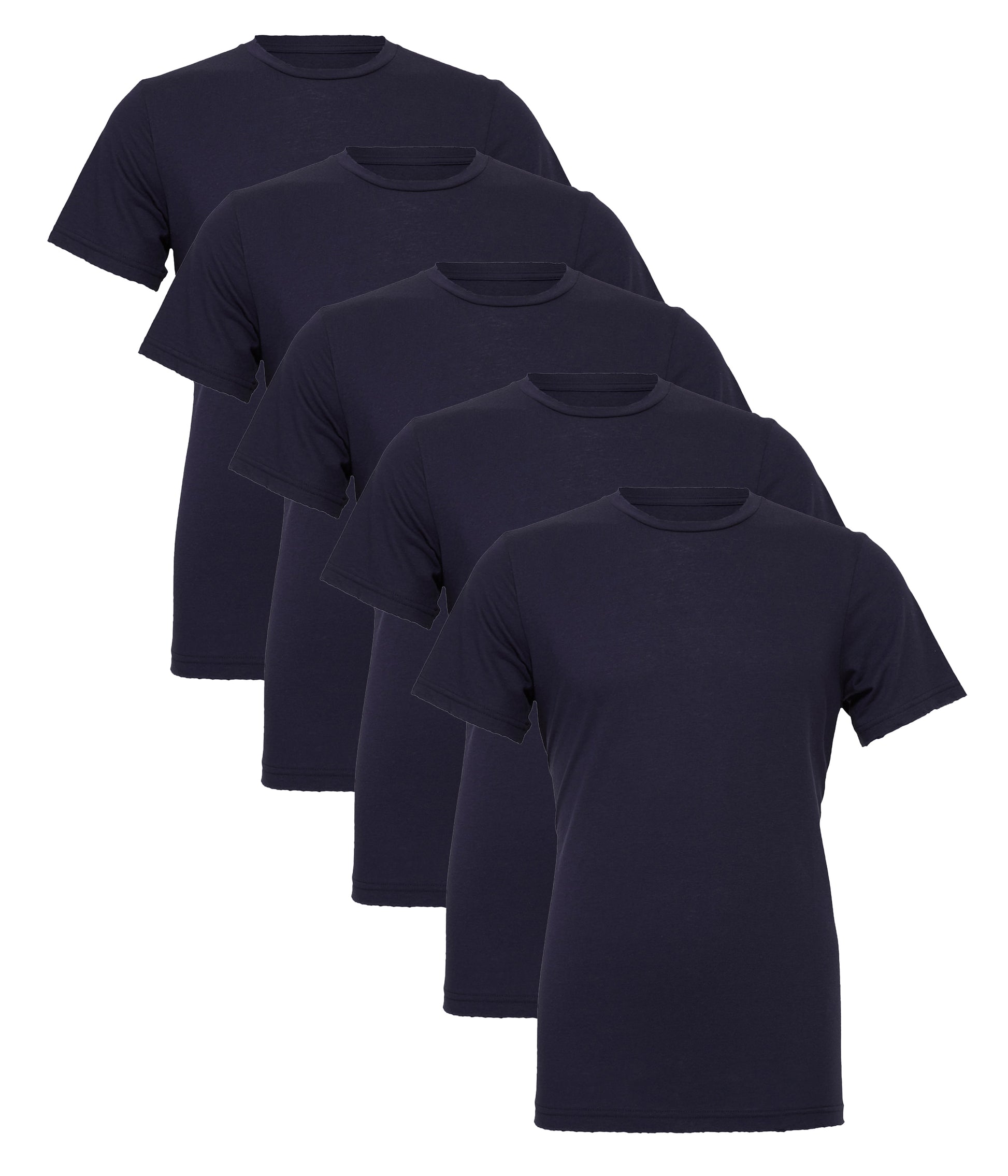 Bella+Canvas CA3001 Unisex Jersey Crew neck Short Sleeve Tee 100% Airlume combed and ringspun cotton (pack of 5) - COOZO