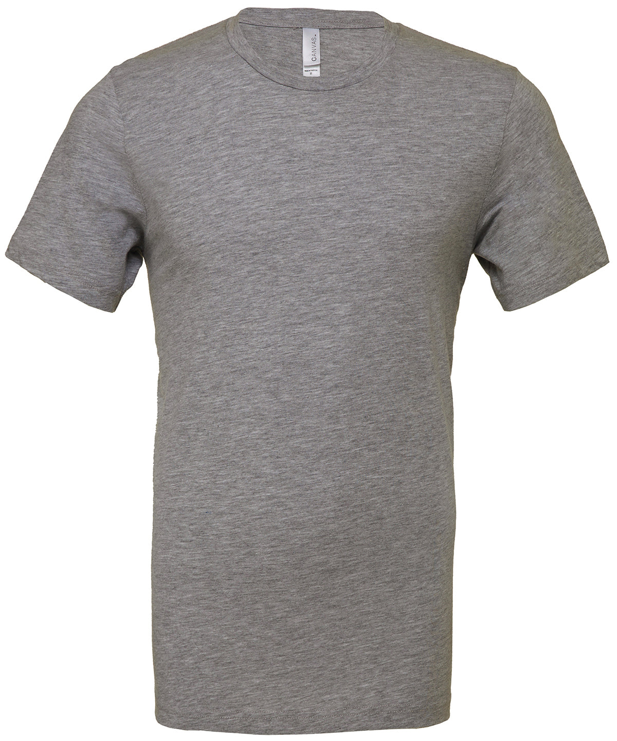 Bella+Canvas CA3001CVC Unisex heather CVC Ribbed crew neck short sleeve t-shirt Single jersey Dark color - COOZO