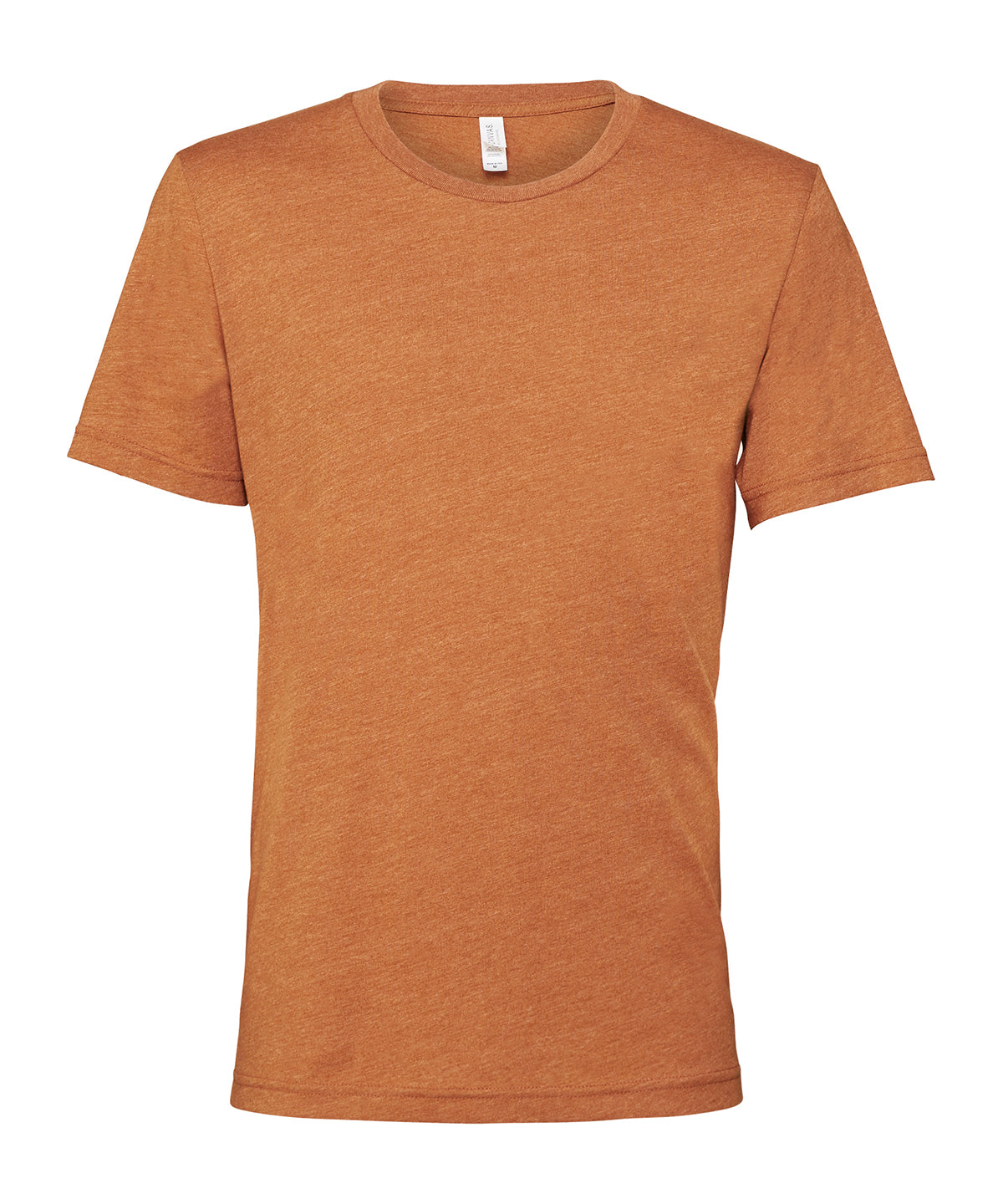 Bella+Canvas CA3001CVC Unisex heather CVC Ribbed crew neck short sleeve t-shirt Single jersey Rich color - COOZO