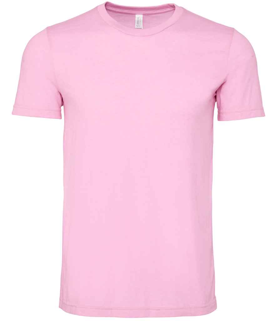 Bella+Canvas CA3001CVC Unisex heather CVC Ribbed crew neck short sleeve t-shirt Single jersey Light color - COOZO