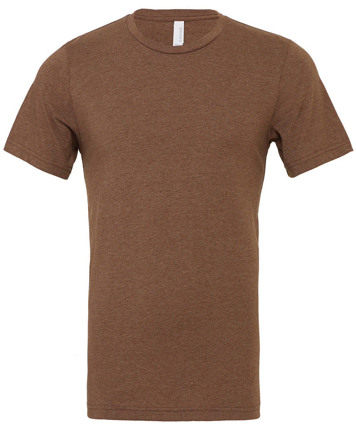 Bella+Canvas CA3001CVC Unisex heather CVC Ribbed crew neck short sleeve t-shirt Single jersey Dark color - COOZO