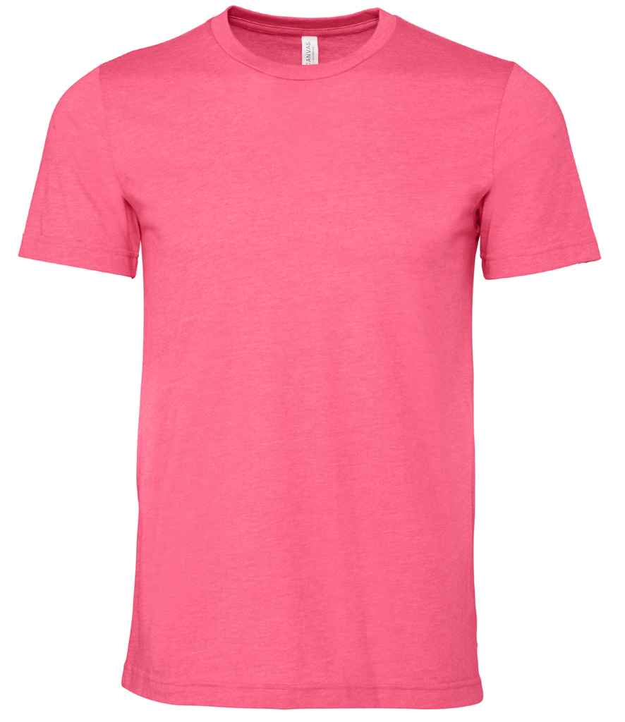Bella+Canvas CA3001CVC Unisex heather CVC Ribbed crew neck short sleeve t-shirt Single jersey Rich color - COOZO