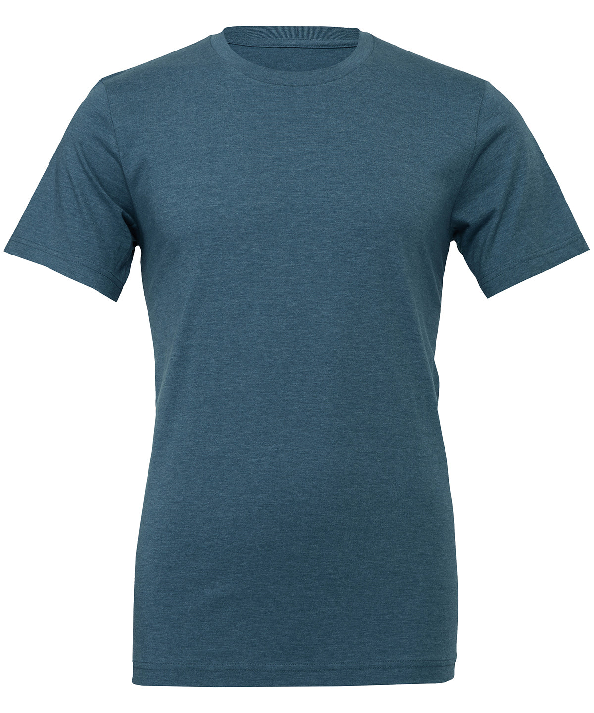 Bella+Canvas CA3001CVC Unisex heather CVC Ribbed crew neck short sleeve t-shirt Single jersey Dark color - COOZO