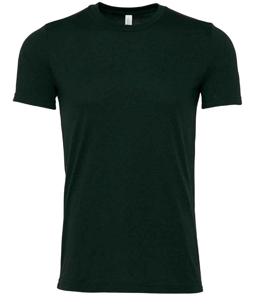 Bella+Canvas CA3001CVC Unisex heather CVC Ribbed crew neck short sleeve t-shirt Single jersey Rich color - COOZO