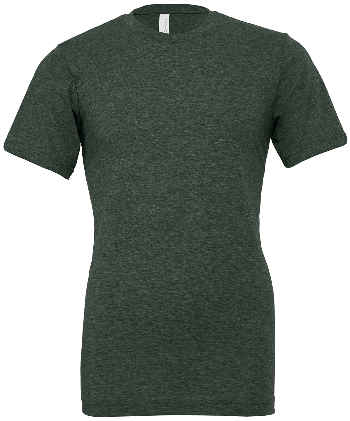 Bella+Canvas CA3001CVC Unisex heather CVC Ribbed crew neck short sleeve t-shirt Single jersey Dark color - COOZO