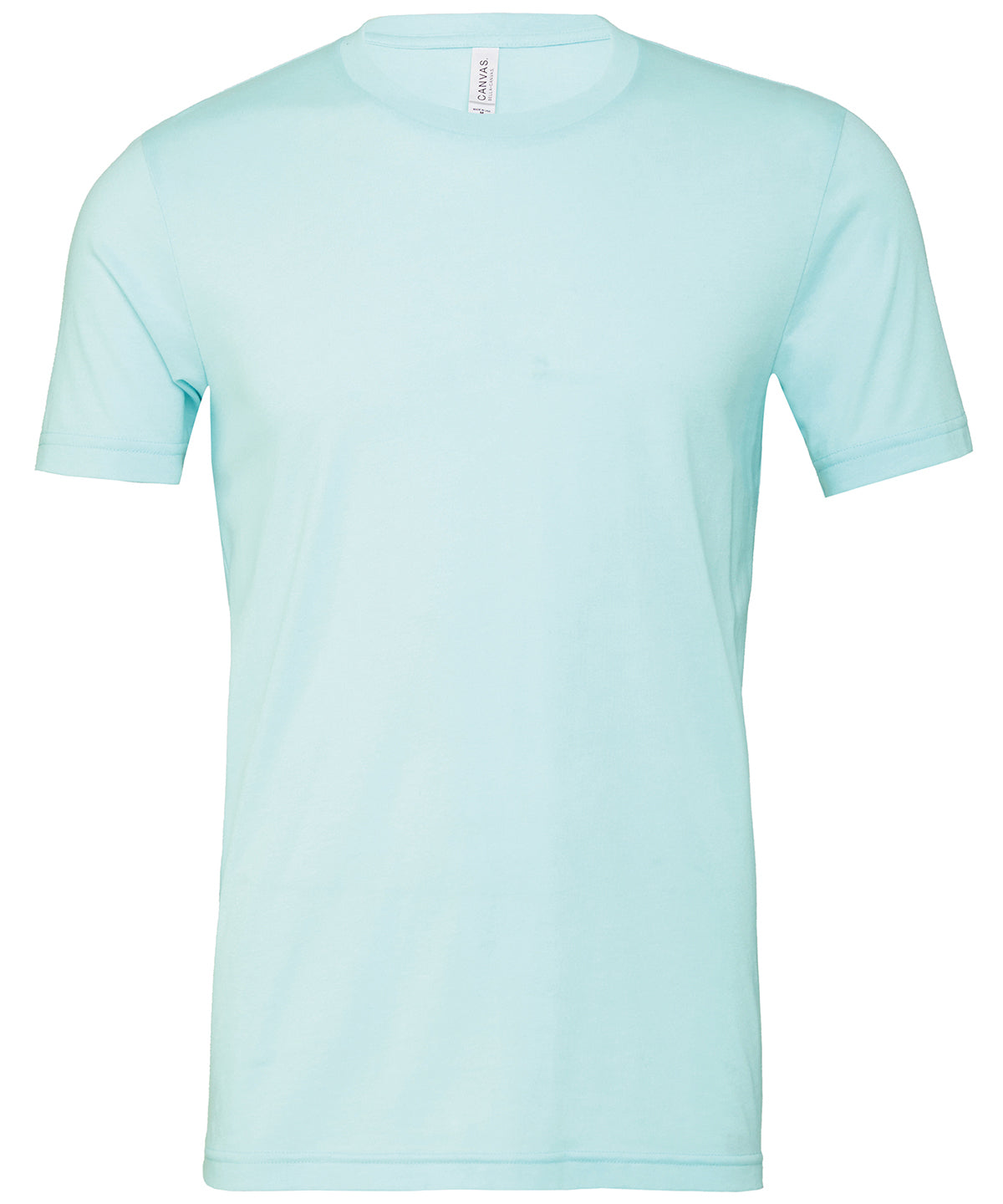 Bella+Canvas CA3001CVC Unisex heather CVC Ribbed crew neck short sleeve t-shirt Single jersey Light color - COOZO