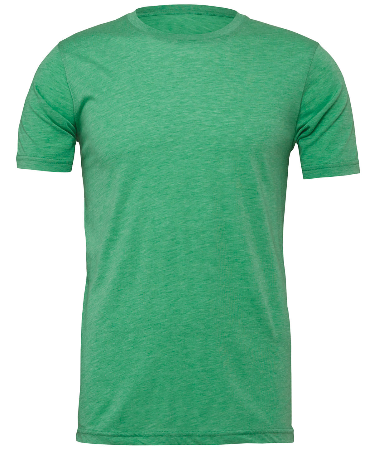 Bella+Canvas CA3001CVC Unisex heather CVC Ribbed crew neck short sleeve t-shirt Single jersey Rich color - COOZO