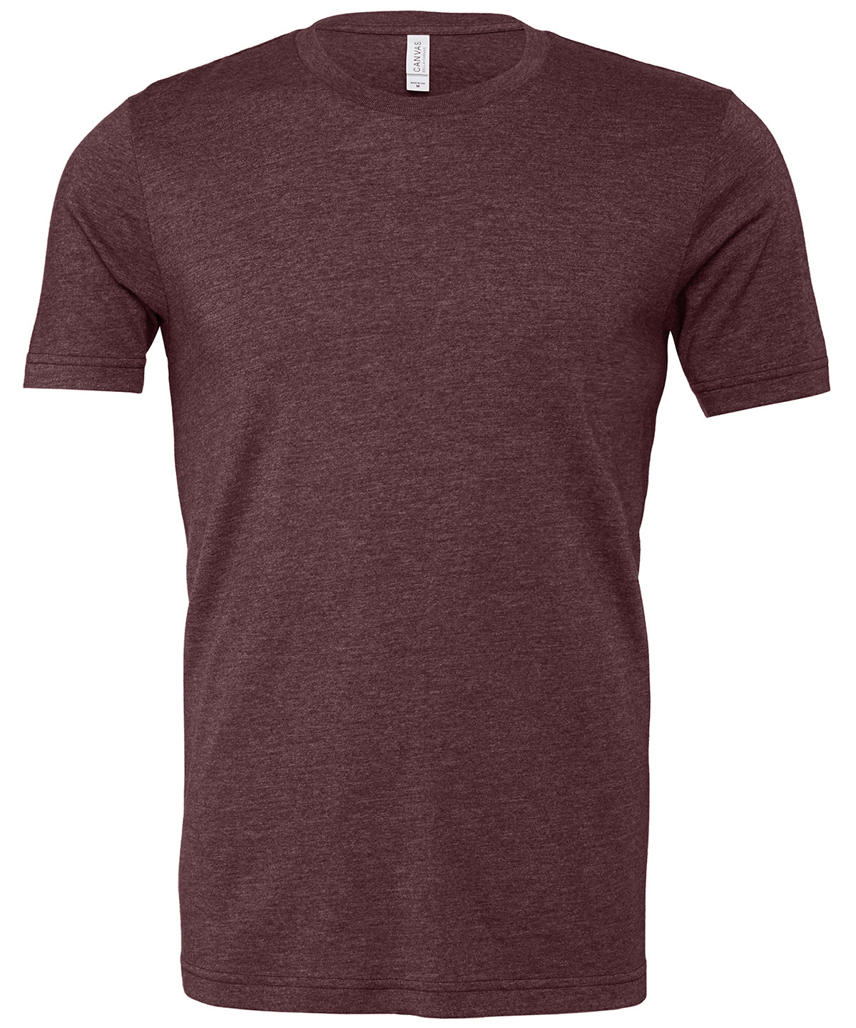 Bella+Canvas CA3001CVC Unisex heather CVC Ribbed crew neck short sleeve t-shirt Single jersey Dark color - COOZO