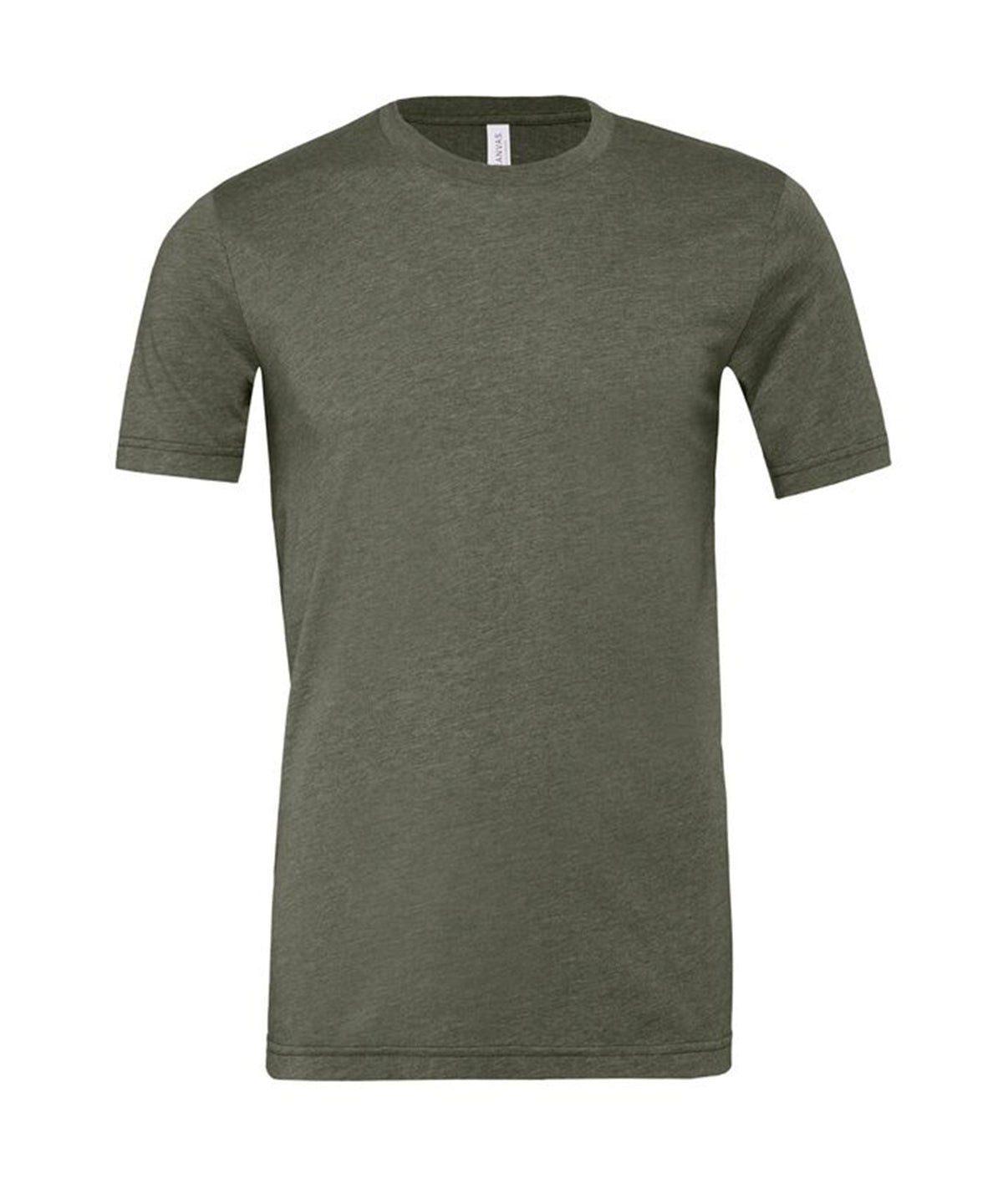 Bella+Canvas CA3001CVC Unisex heather CVC Ribbed crew neck short sleeve t-shirt Single jersey Dark color - COOZO