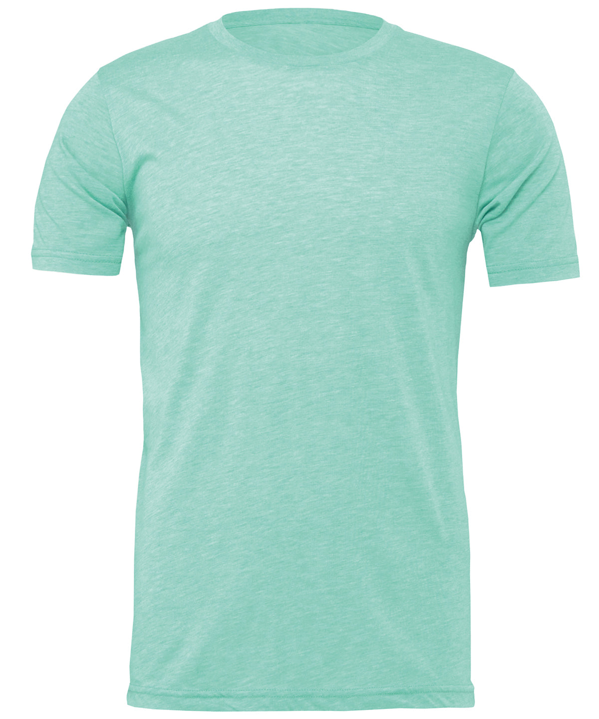Bella+Canvas CA3001CVC Unisex heather CVC Ribbed crew neck short sleeve t-shirt Single jersey Light color - COOZO