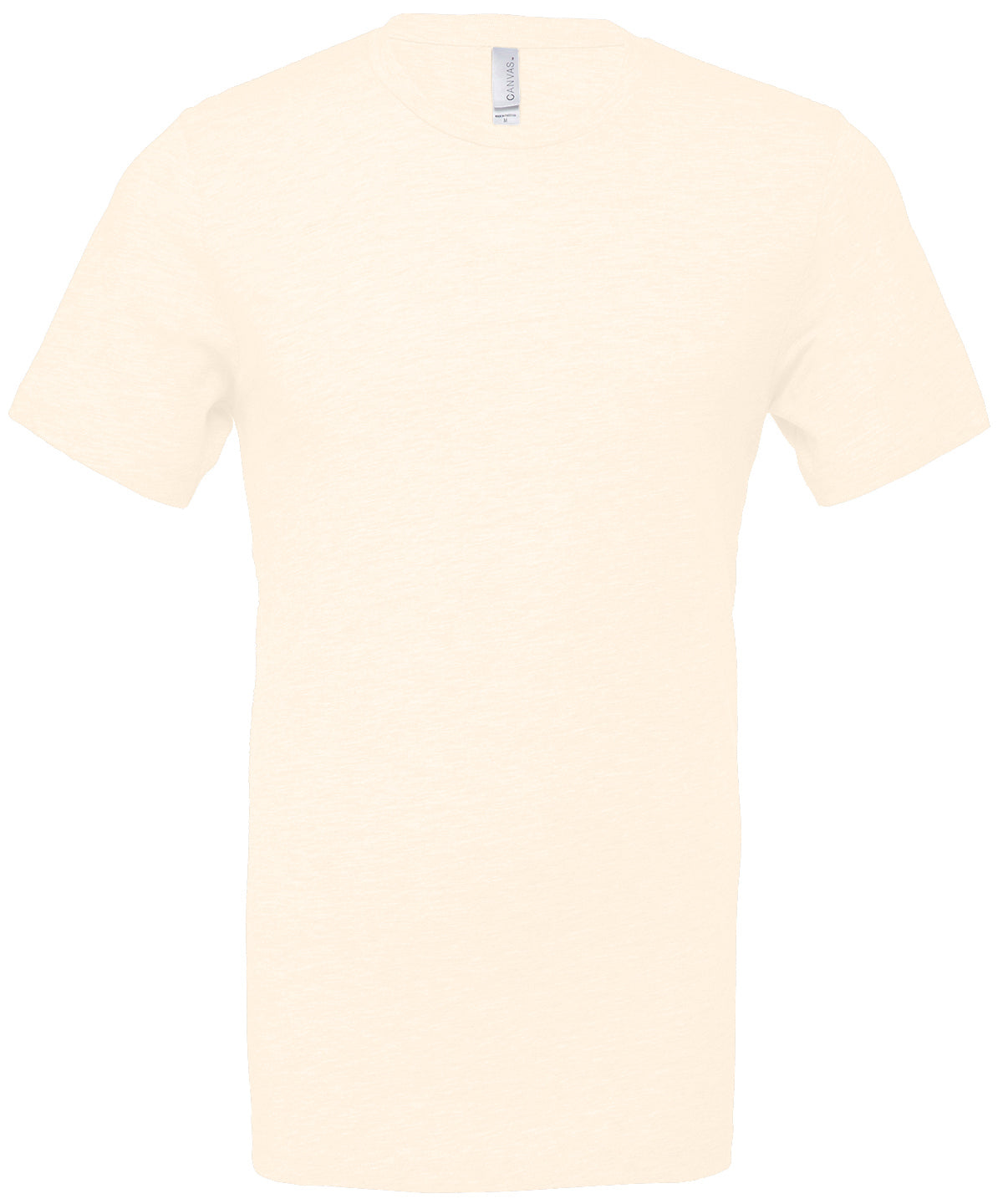 Bella+Canvas CA3001CVC Unisex heather CVC Ribbed crew neck short sleeve t-shirt Single jersey Light color - COOZO