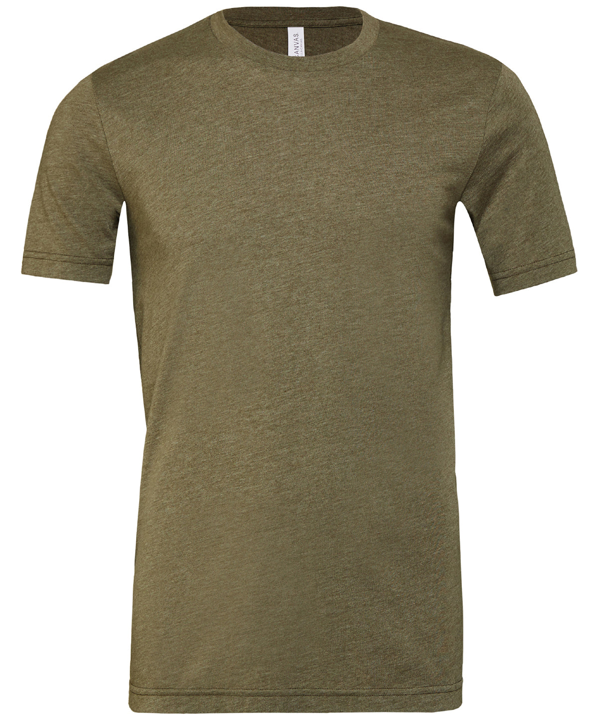 Bella+Canvas CA3001CVC Unisex heather CVC Ribbed crew neck short sleeve t-shirt Single jersey Dark color - COOZO