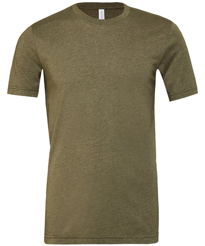 Bella+Canvas CA3001CVC Unisex heather CVC Ribbed crew neck short sleeve t-shirt Single jersey Dark color - COOZO