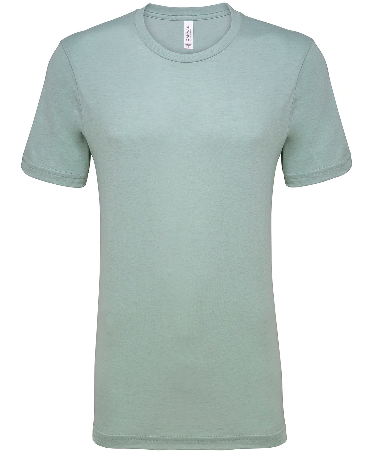 Bella+Canvas CA3001CVC Unisex heather CVC Ribbed crew neck short sleeve t-shirt Single jersey Rich color - COOZO