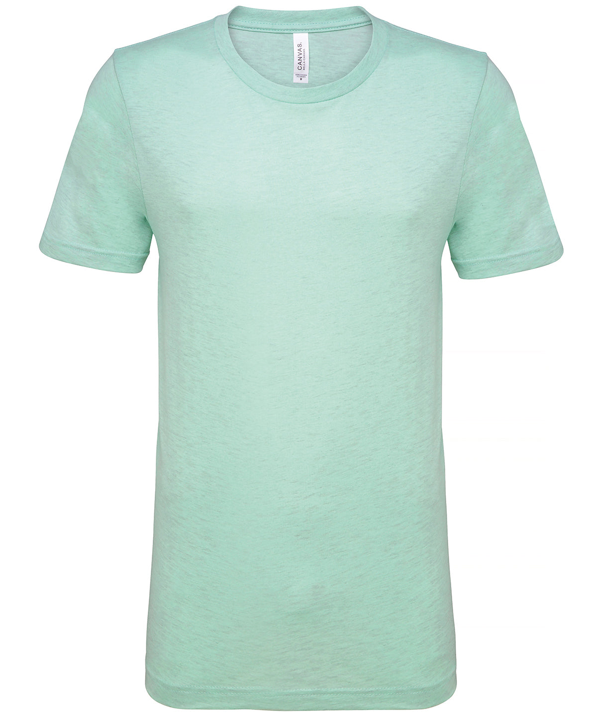 Bella+Canvas CA3001CVC Unisex heather CVC Ribbed crew neck short sleeve t-shirt Single jersey Light color - COOZO