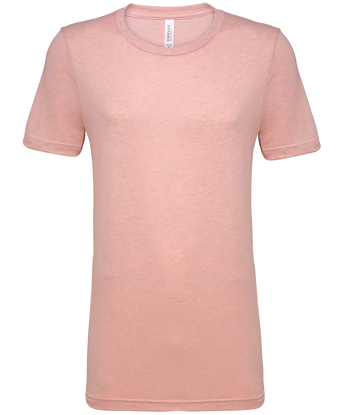 Bella+Canvas CA3001CVC Unisex heather CVC Ribbed crew neck short sleeve t-shirt Single jersey Light color - COOZO