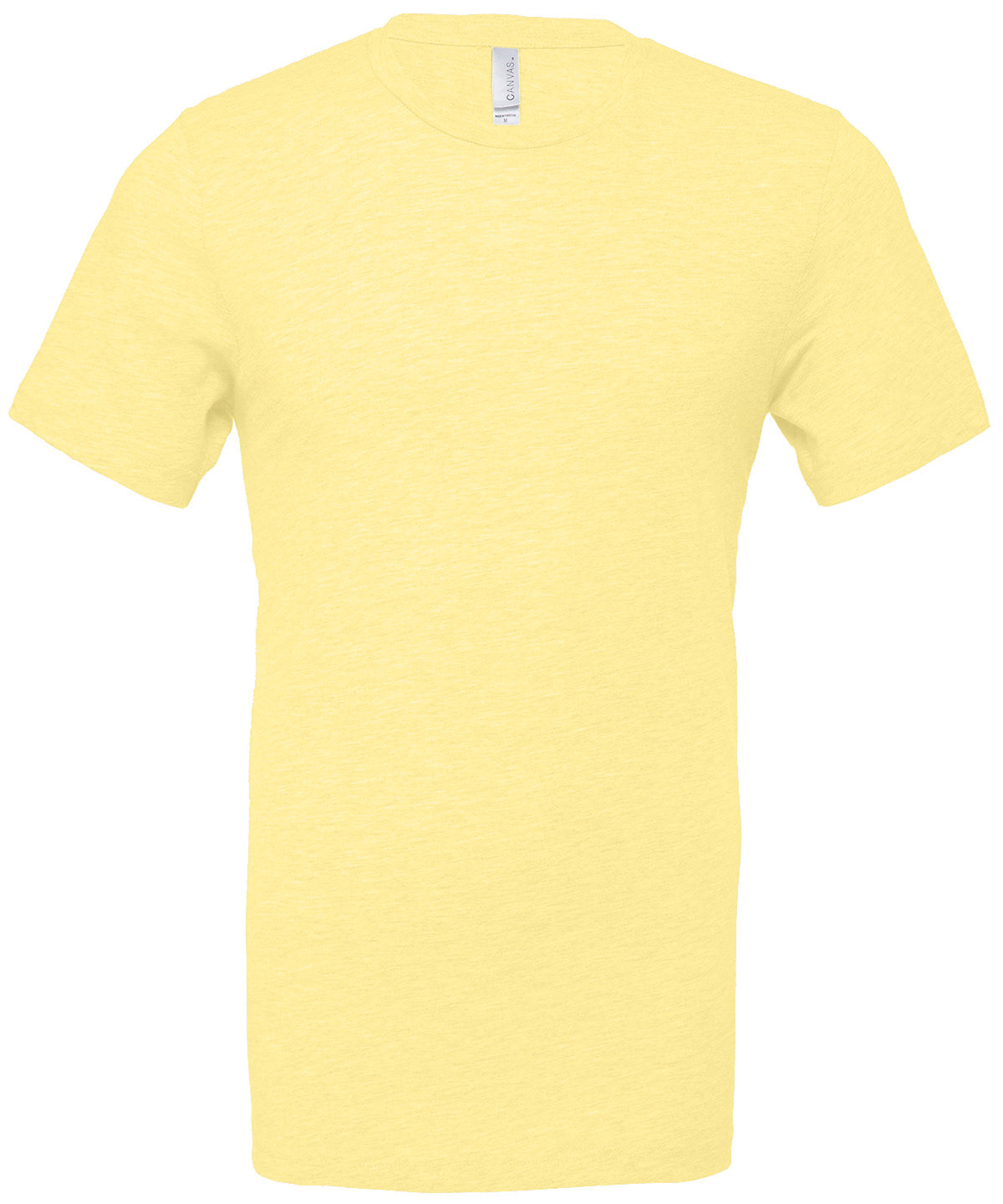 Bella+Canvas CA3001CVC Unisex heather CVC Ribbed crew neck short sleeve t-shirt Single jersey Light color - COOZO