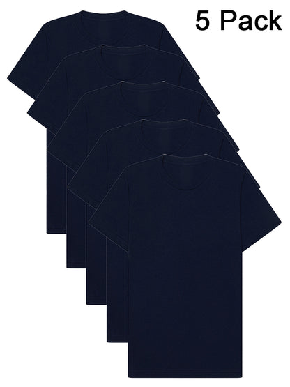 Bella+Canvas CA3001ECO Pack of 5 Mens EcoMax Short Sleeve T-Shirts
